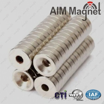 16mm x 3mm countersunk magnets with M5 screw